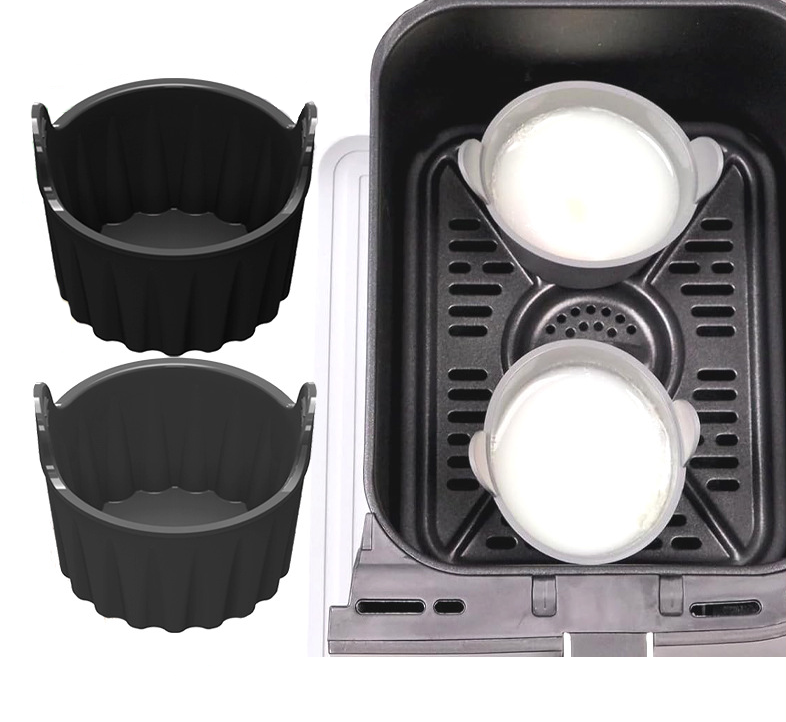 Silicone Reusable Air Fryer Microwave Stove Oven Eggwich Egg Bites egg Cooker Maker mold Steamer baking tray Cup