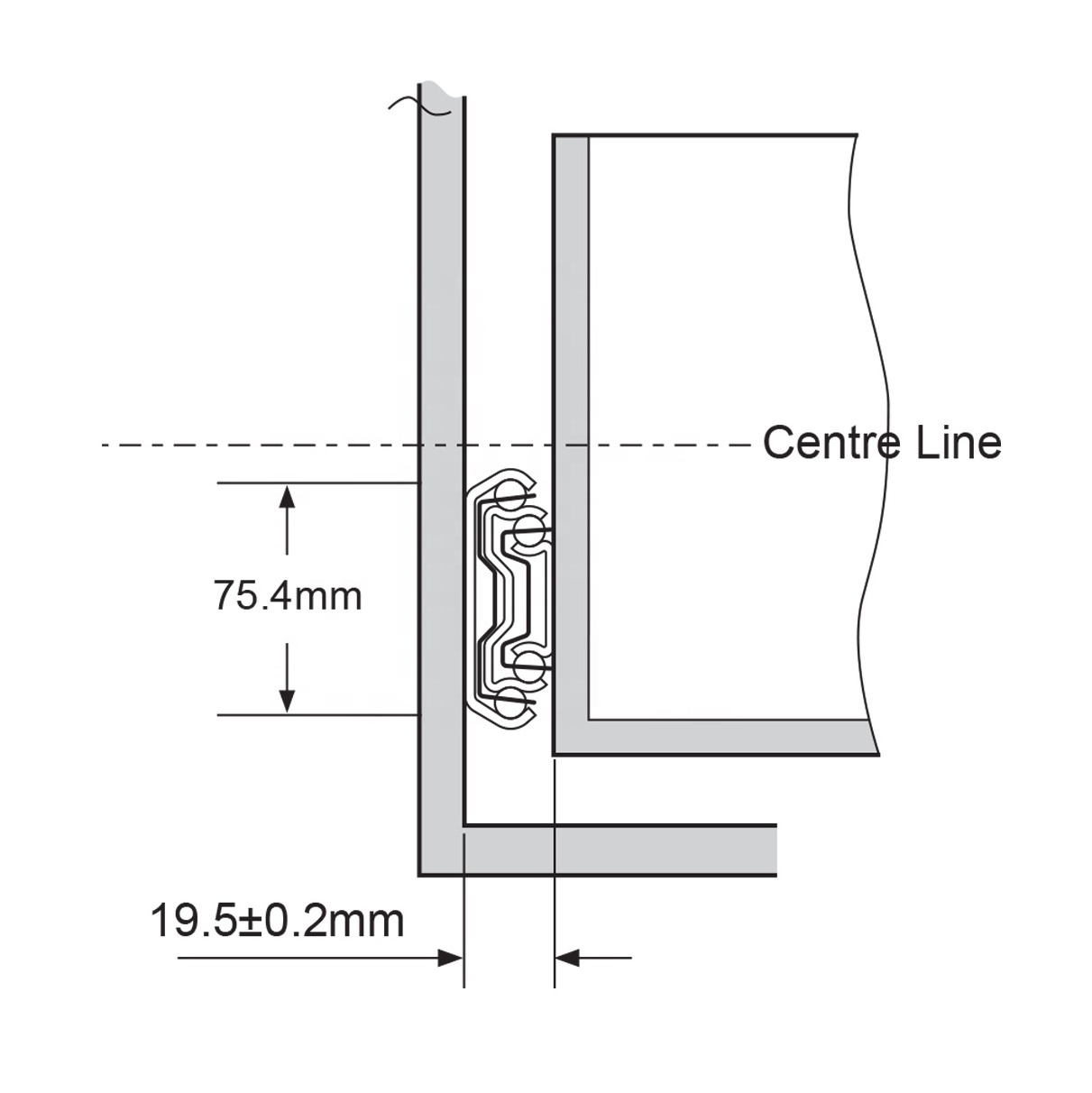 SNEIDA 1200mm 227kg(500lbs) Load Capacity 76mm Lock in/out Heavy Duty Full Extension Drawer Rails