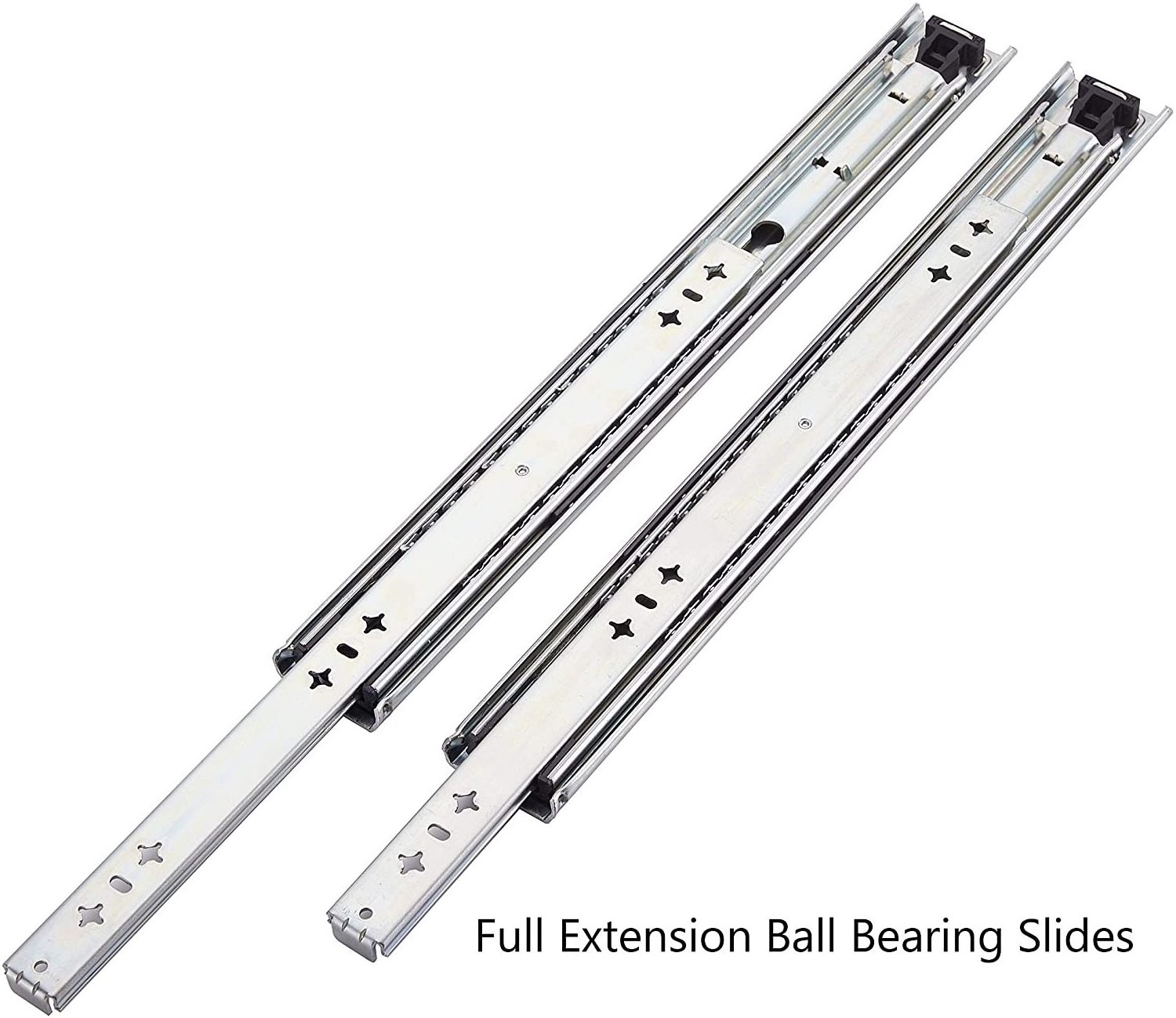 SNEIDA 53mm three-section slide rail with lock thickened telescope industrial rail heavy duty drawer slides