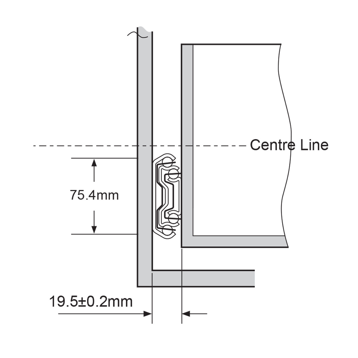 2024 SNEIDA Heavy Pantry Pull out Drawer Slides with a Locking System 76mm Drawer Pull out Slides for Modular Kitchen Cabinets