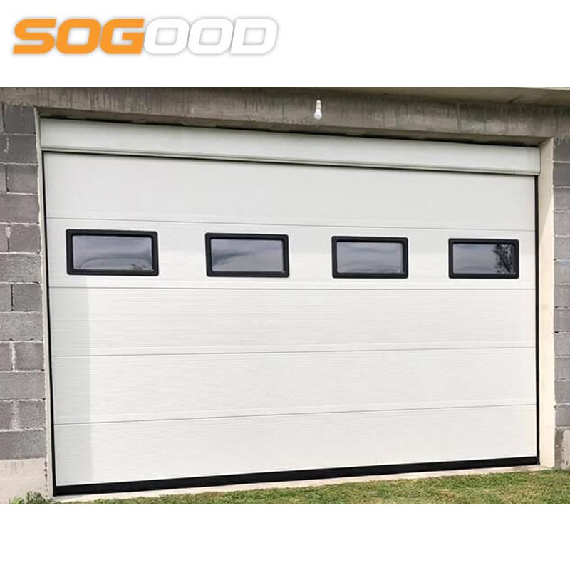 China modern remote control insulated garage door 12x7 garage door