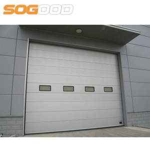 used commercial industrial roller sectional door with industrial door opener