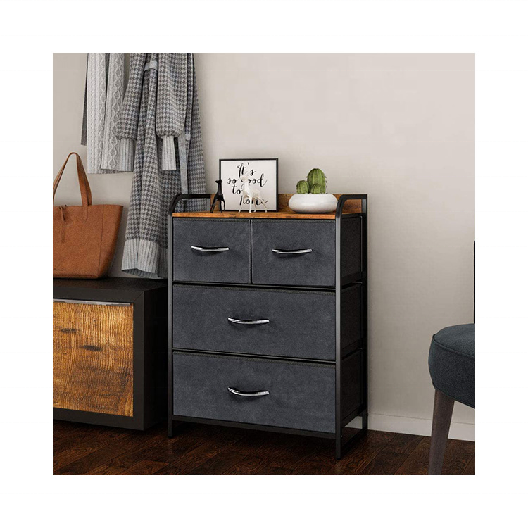 Fabric Storage Dresser for Bedroom with 4 Drawers Storage Drawer Organizer