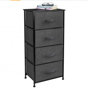 Dresser for Bedroom with 4 Drawers Chest of Drawers Storage Organizer Tower Nightstand Fabric Dresser