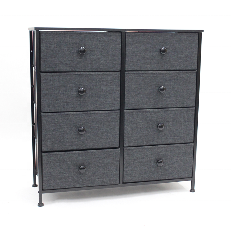 Dresser for Bedroom with 4 Drawers Chest of Drawers Storage Organizer Tower Nightstand Fabric Dresser