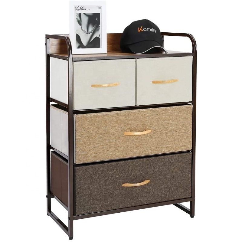 Fabric Storage Dresser for Bedroom with 4 Drawers Storage Drawer Organizer