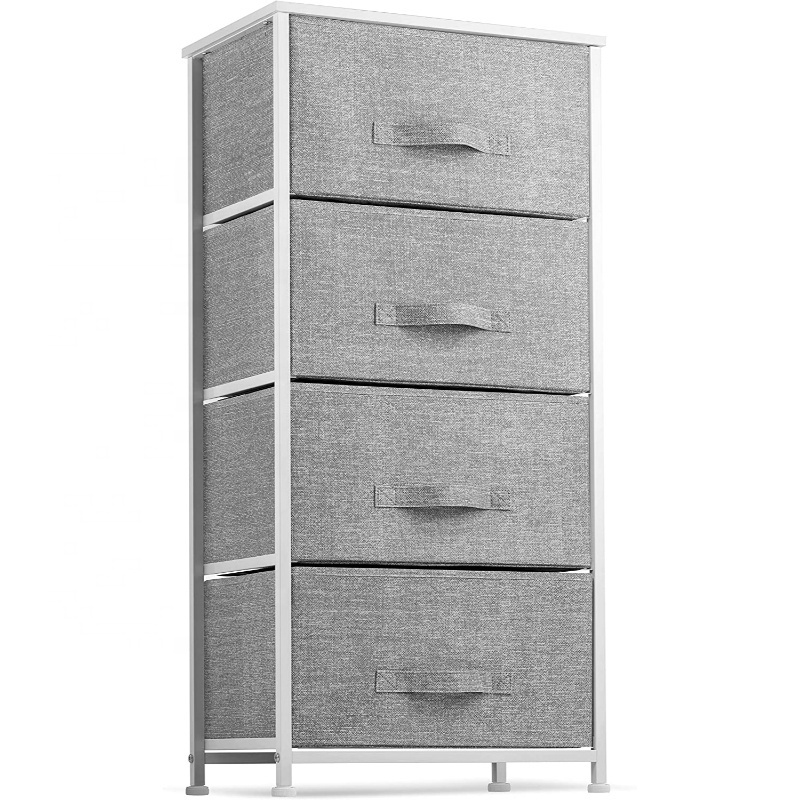 STAR CREATION High Quality Latest Design Vertical 4 Tier Drawers Dresser Storage Tower