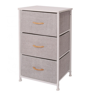 Dresser with 3 Drawers Furniture Storage Tower Unit