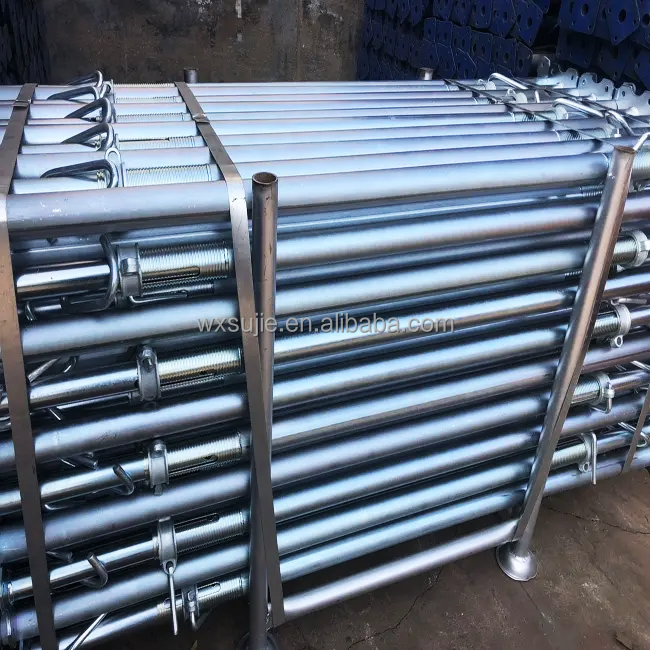 Telescopic steel props scaffolding for concrete formwork adjustable scaffolding pipe shoring jack for construction jack andamios