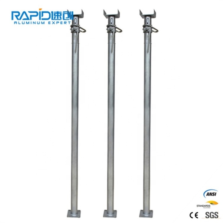 Telescopic steel props scaffolding for concrete formwork adjustable scaffolding pipe shoring jack for construction jack andamios