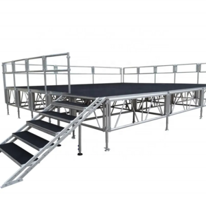 Concert Stage truss roof system design assembly stage platform for outdoor concert Aluminum Podium Concert Portable Event Stage