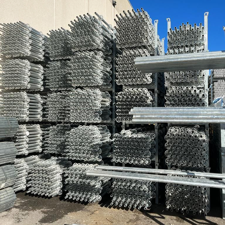 Layher Ringlock Scaffolding System for Sale Metal Andamio Construction All Round Galvanized Modular Multidirectional Echafaudage