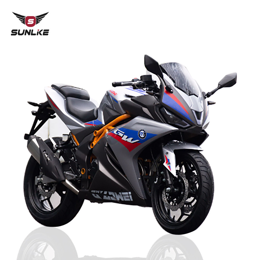 Gas powered H6 Large displacement 200CC 400CC racing motorcycles low fuel consumption 4-stroke air cooled