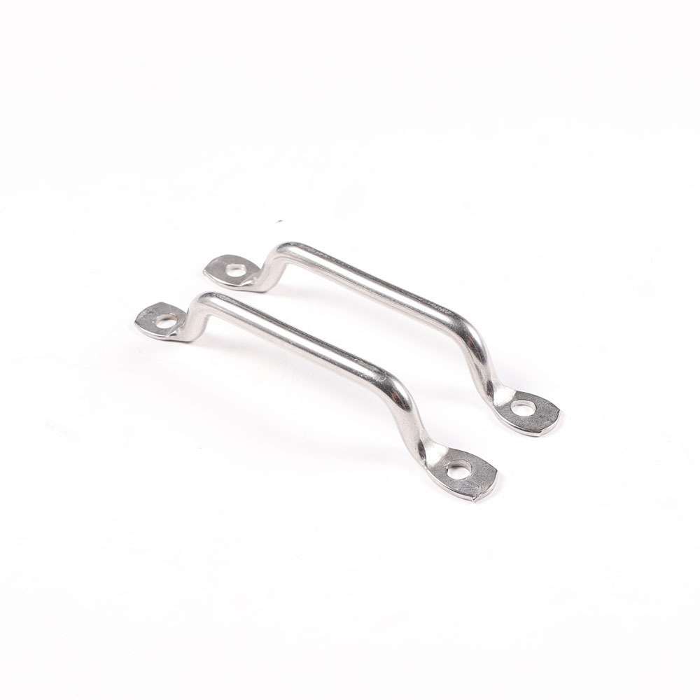 304 Stainless Steel Marine Hardware 6mm Yacht Accessories Saddle Clip Pull Door Handle Eye Pad Strap