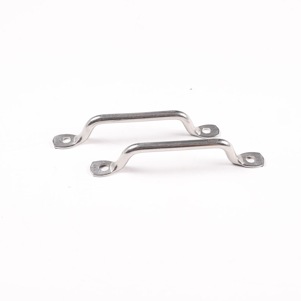 304 Stainless Steel Marine Hardware 6mm Yacht Accessories Saddle Clip Pull Door Handle Eye Pad Strap