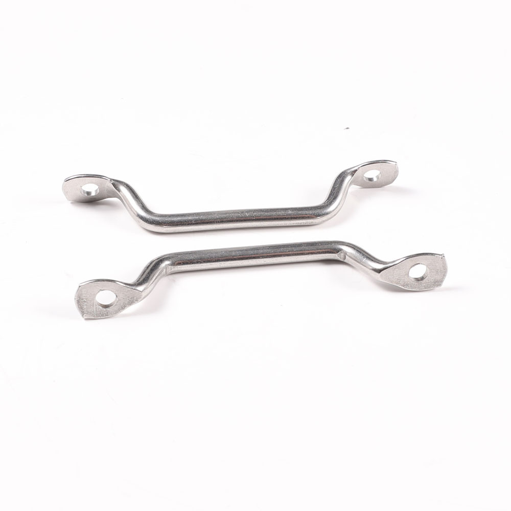 304 Stainless Steel Marine Hardware 6mm Yacht Accessories Saddle Clip Pull Door Handle Eye Pad Strap