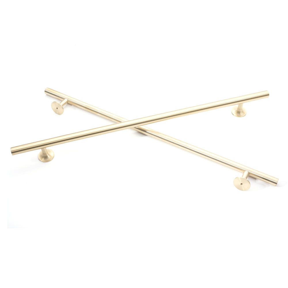 Brass Hardware Brushed Gold Wall Mount Tissue Hook Bath Single Roll Toilet Bathroom Accessories