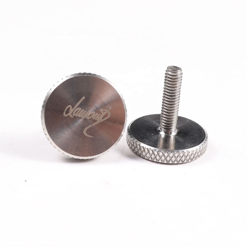 stainless steel m3 m4 m5 flat head knurled thumb machine screw m6 m8 m10