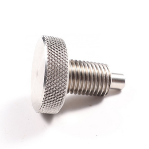 Stainless steel Spring-loaded Knurled Knob Head M6 Lock out Hand Retractable Indexing Plunger release pin