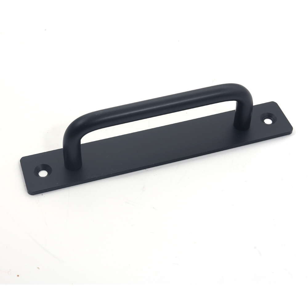 Aluminium Alloy Black Wardrobe Door Handles Door Pulls Drawer Knobs Furniture Room Door Hardware