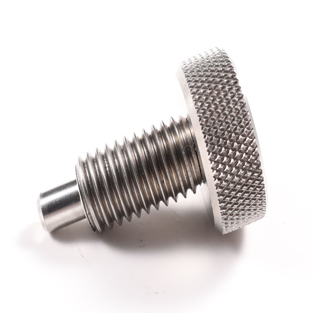 Stainless steel Spring-loaded Knurled Knob Head M6 Lock out Hand Retractable Indexing Plunger release pin