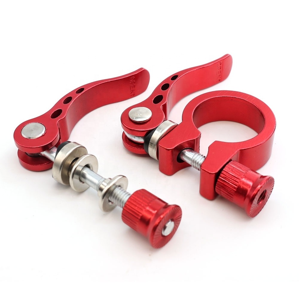 Red or Blue Aluminum Quick Release Locking Intertal Threaded Stud Clamp Handle Cam Lock Lever