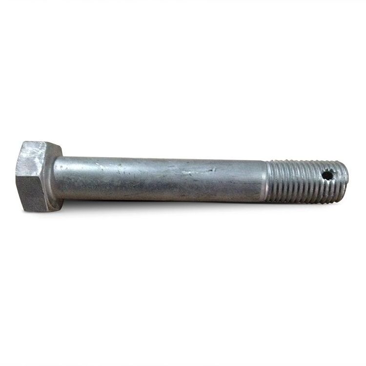 Zinc Galvanizing Hex Bolts with hole for cotter R clip pin End