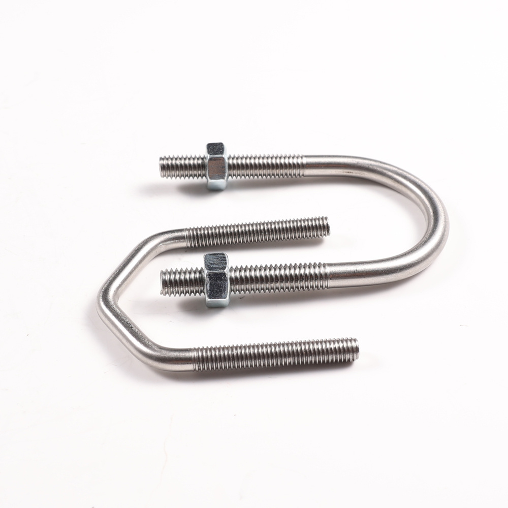 Jiangsu U-bolt Ansi Inch Size Stainless Steel 304 316SS Square Bending V Shape U Bolt with Nuts and Washer