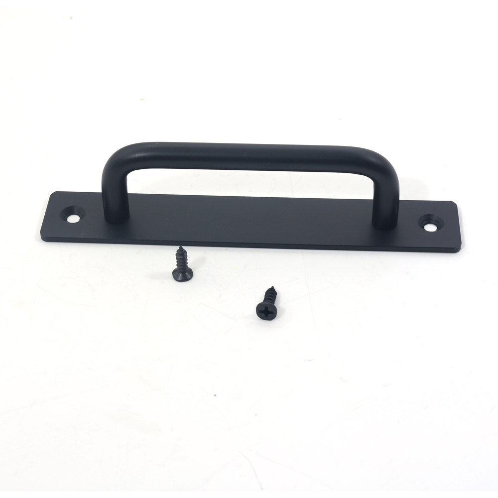 Aluminium Alloy Black Wardrobe Door Handles Door Pulls Drawer Knobs Furniture Room Door Hardware