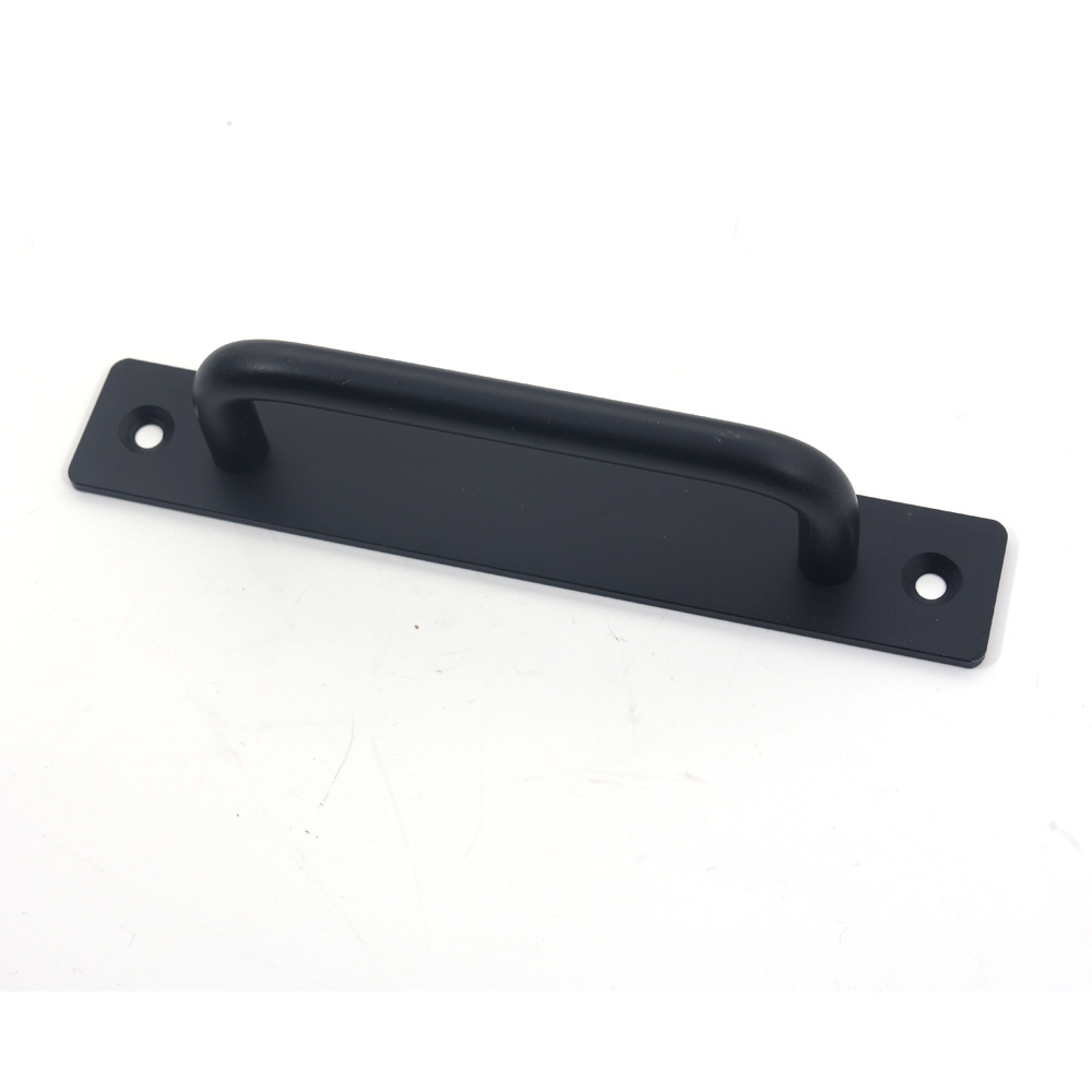 Aluminium Alloy Black Wardrobe Door Handles Door Pulls Drawer Knobs Furniture Room Door Hardware