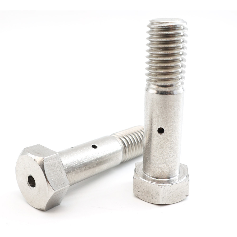 Factory Price Hex Bolt With Hole For Cotter Pin In The Middle Head