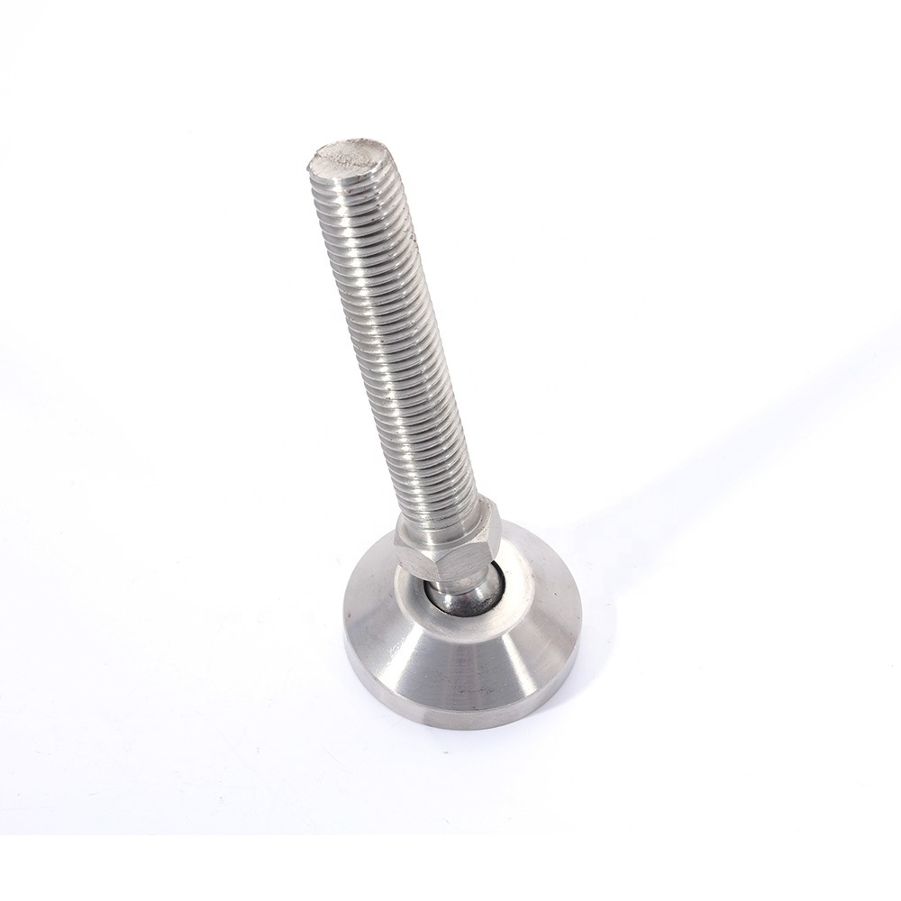 Heavy Duty Stainless Steel 304 M12 Adjustable Rubber Leveling Feet for Furniture