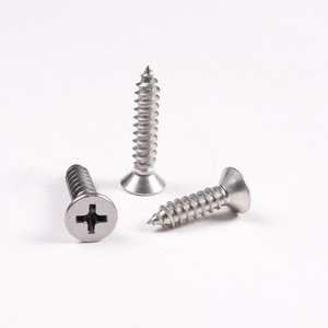 Stainless Steel Cross Flat Head Metric Cross Recessed Countersunk Head Tapping screw