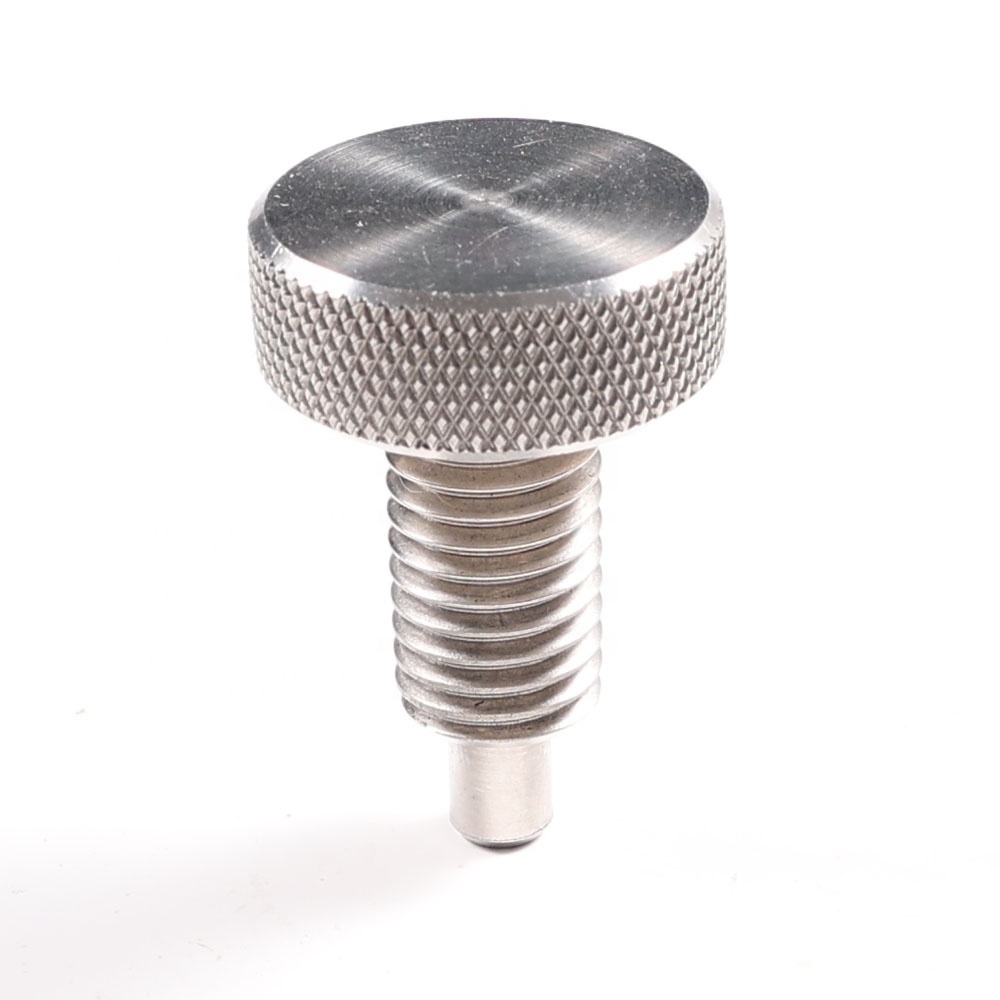 Stainless steel Spring-loaded Knurled Knob Head M6 Lock out Hand Retractable Indexing Plunger release pin