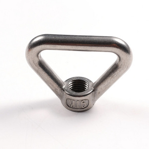 M6 M8 M10 Ring Nut Aluminum DIN582 Anchor Lifting Thimble Eye Bolt With Nuts