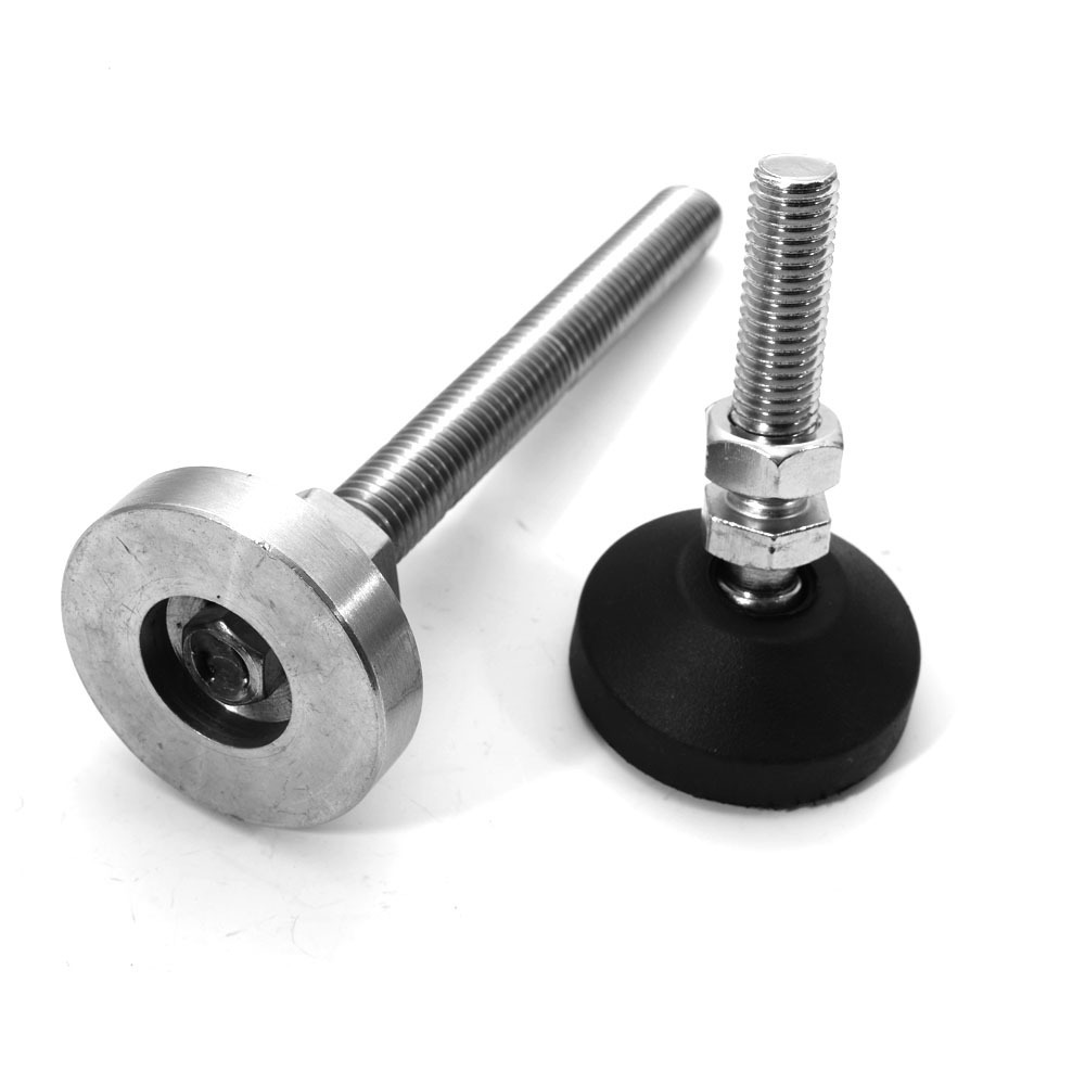 Heavy Duty Stainless Steel 304 M12 Adjustable Rubber Leveling Feet for Furniture