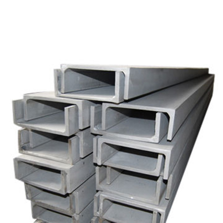 304 Standard Sizes U Channel Steel Stainless Steel Channel U-Shaped Customizable Galvanized Steel Channels