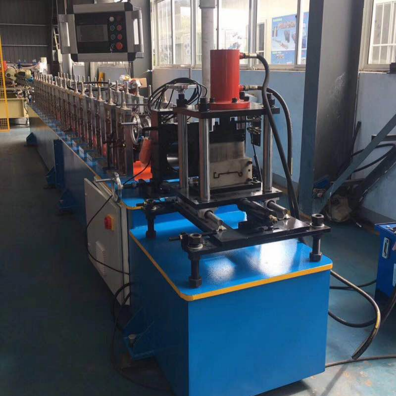 Fully Automatic Galvanized Metal Rolling Shutter Door Bottom Slat Making Cold Roll Forming Machine