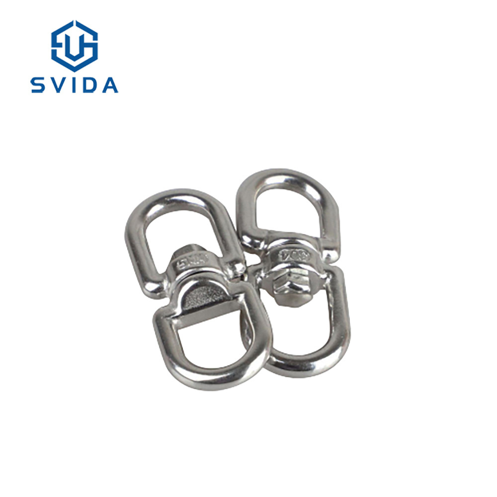 In Stock SS 6mm 8mm 10mm 12mm Swivel Hook Shackle Connector For Swing Hanging Hammock