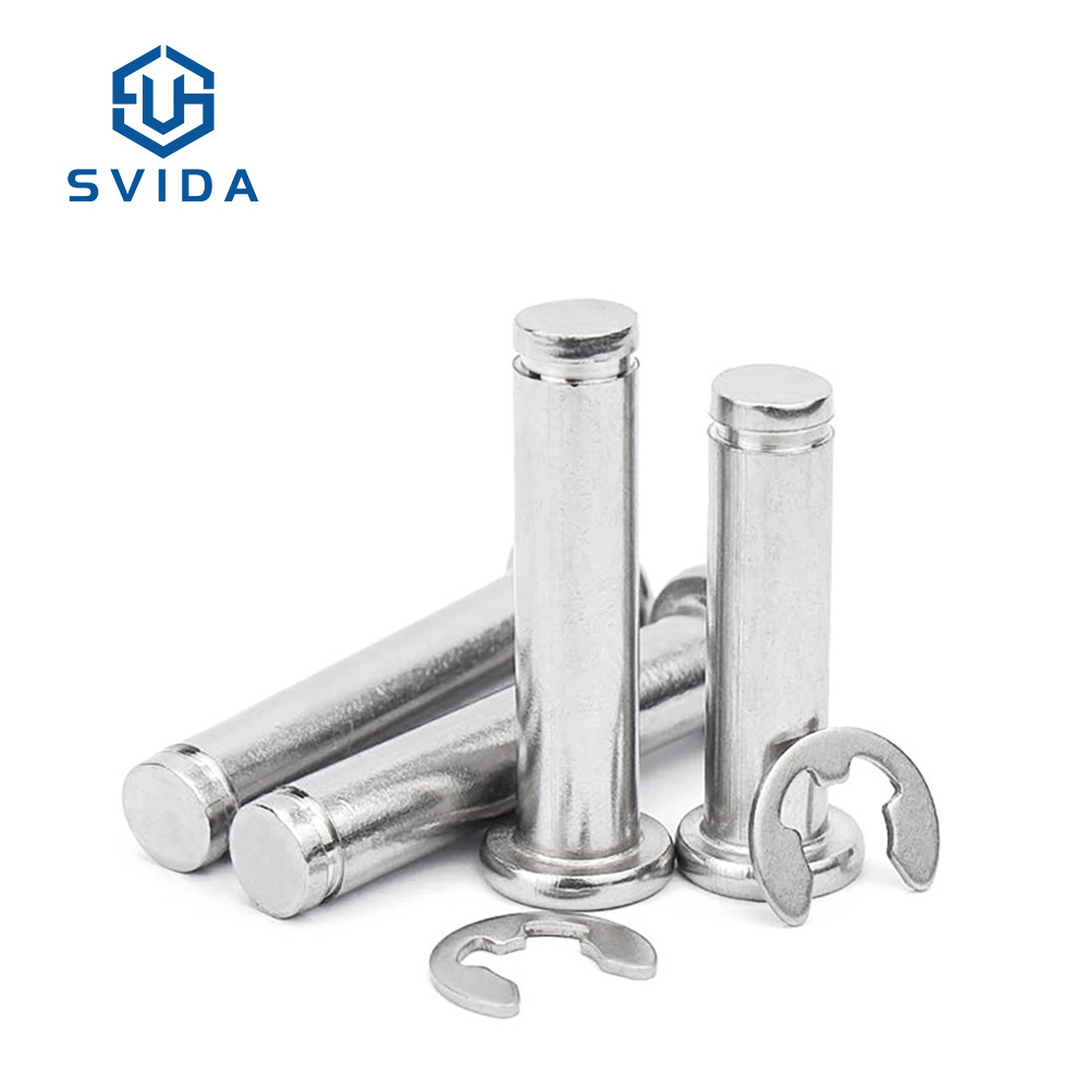 Stock SS304 3mm 4mm 5mm 6mm 8mm 10mm Grooved Clevis Pins With Ring