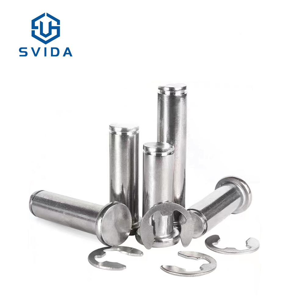 Stock SS304 3mm 4mm 5mm 6mm 8mm 10mm Grooved Clevis Pins With Ring