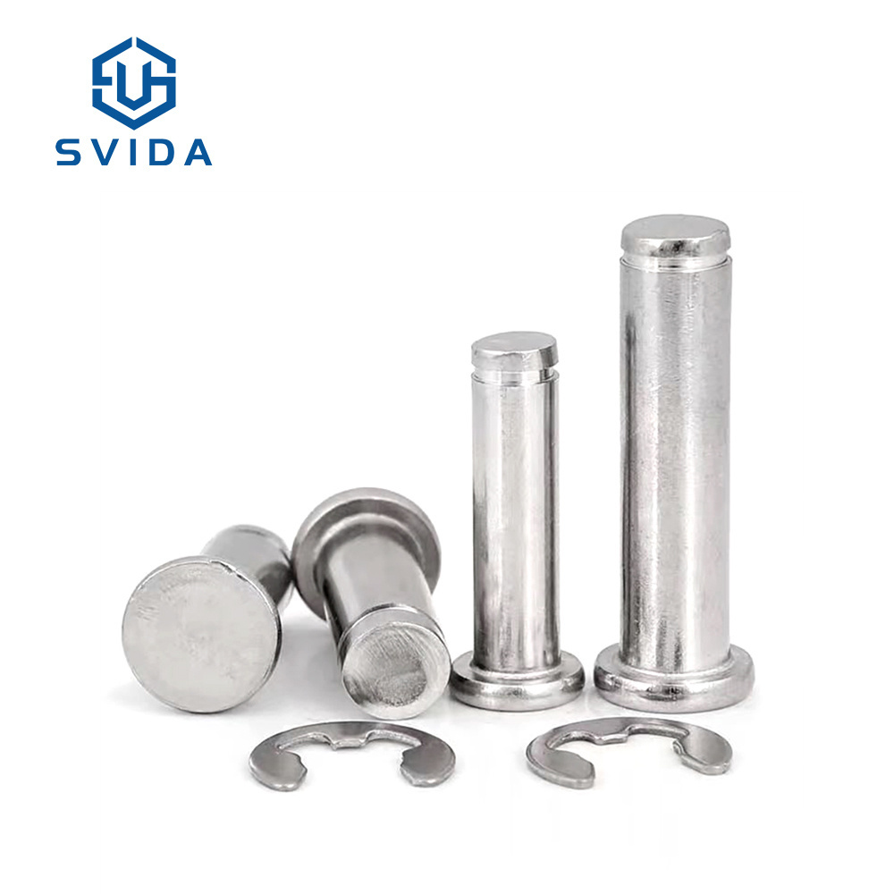 Stock SS304 3mm 4mm 5mm 6mm 8mm 10mm Grooved Clevis Pins With Ring