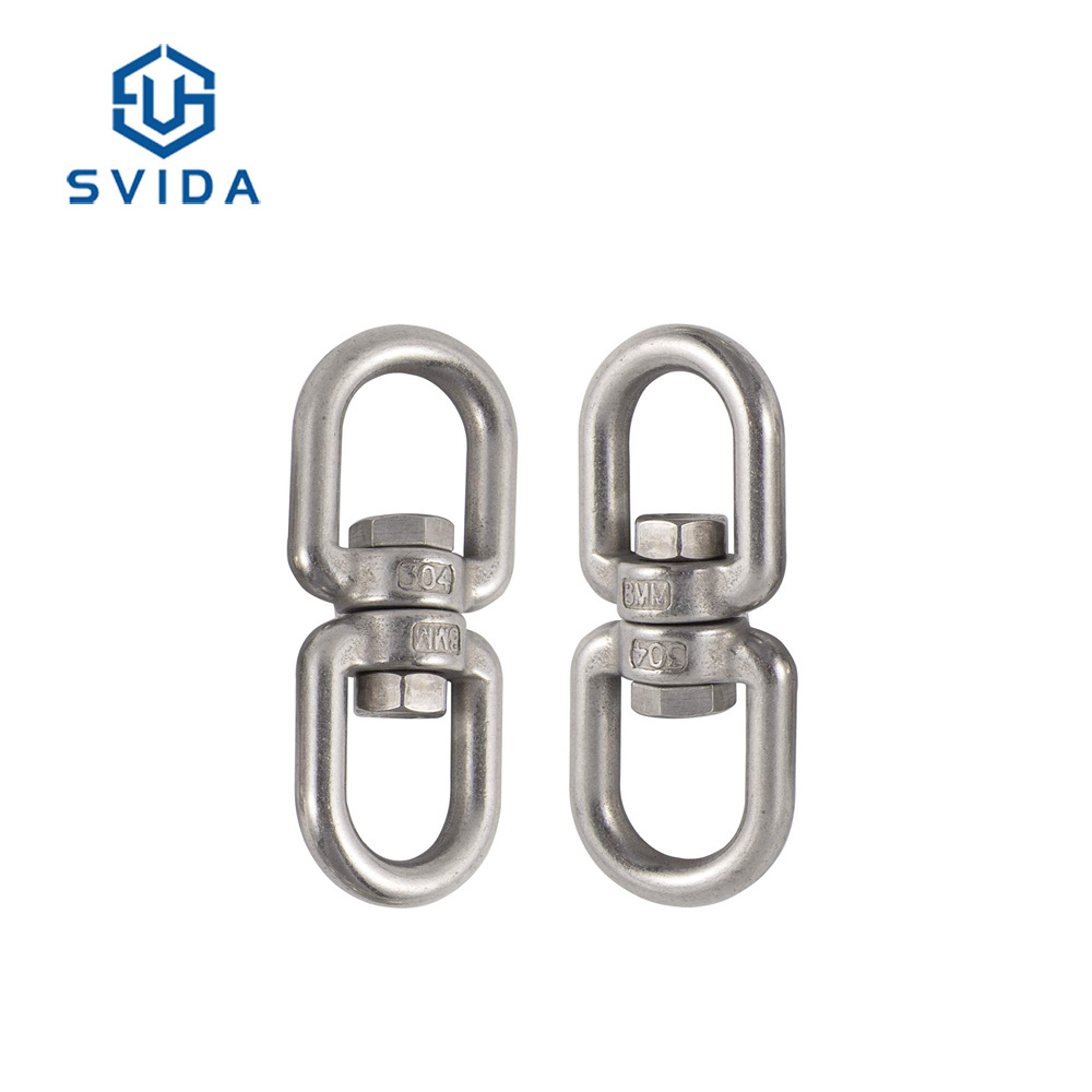 In Stock SS 6mm 8mm 10mm 12mm Swivel Hook Shackle Connector For Swing Hanging Hammock