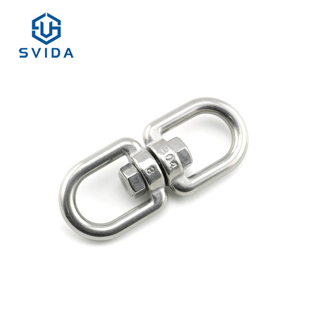 In Stock SS 6mm 8mm 10mm 12mm Swivel Hook Shackle Connector For Swing Hanging Hammock