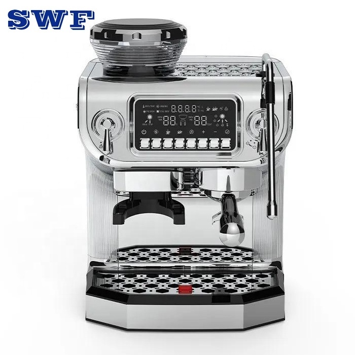 Professional Espresso Machine with Grinder Home Office Espresso Coffee Maker 58mm Hander