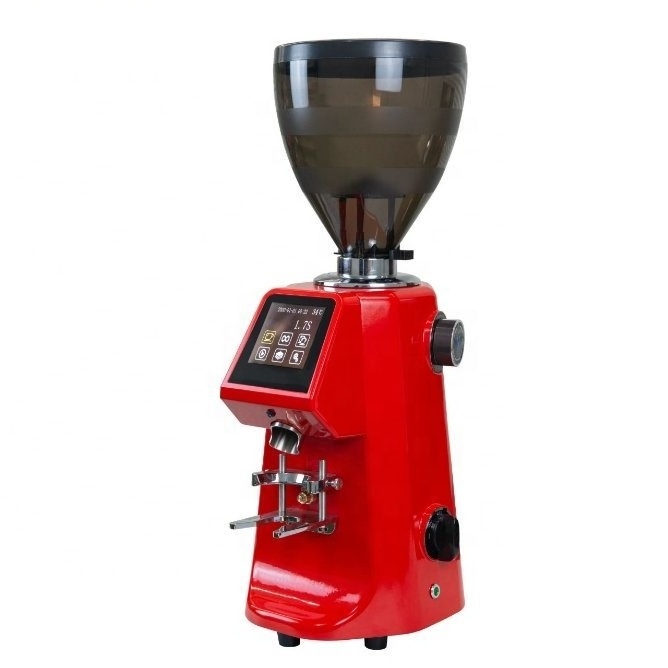 Manual Cafe Industrial professional LED commercial Espresso 74MM stainless steel electric coffee grinder