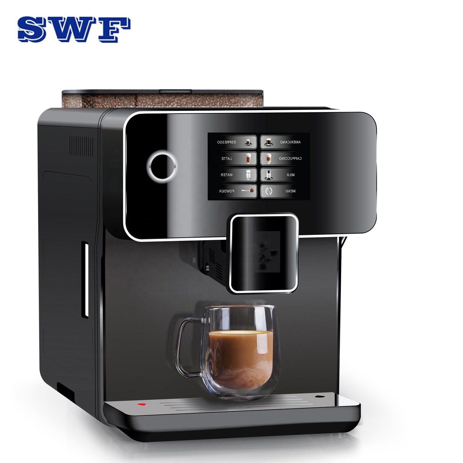 Italian Professional expresso commercial fully automatic espresso coffee machine maker with grinder