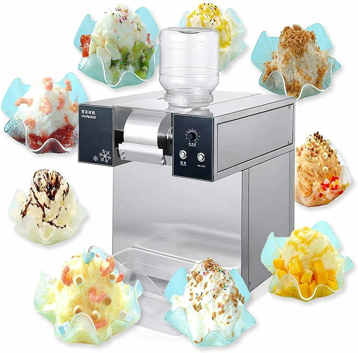 Korea Snow Commercial Bingsoo Snowflake Machine Cream Crusher Maker Ice Shaver Bingsu Machine