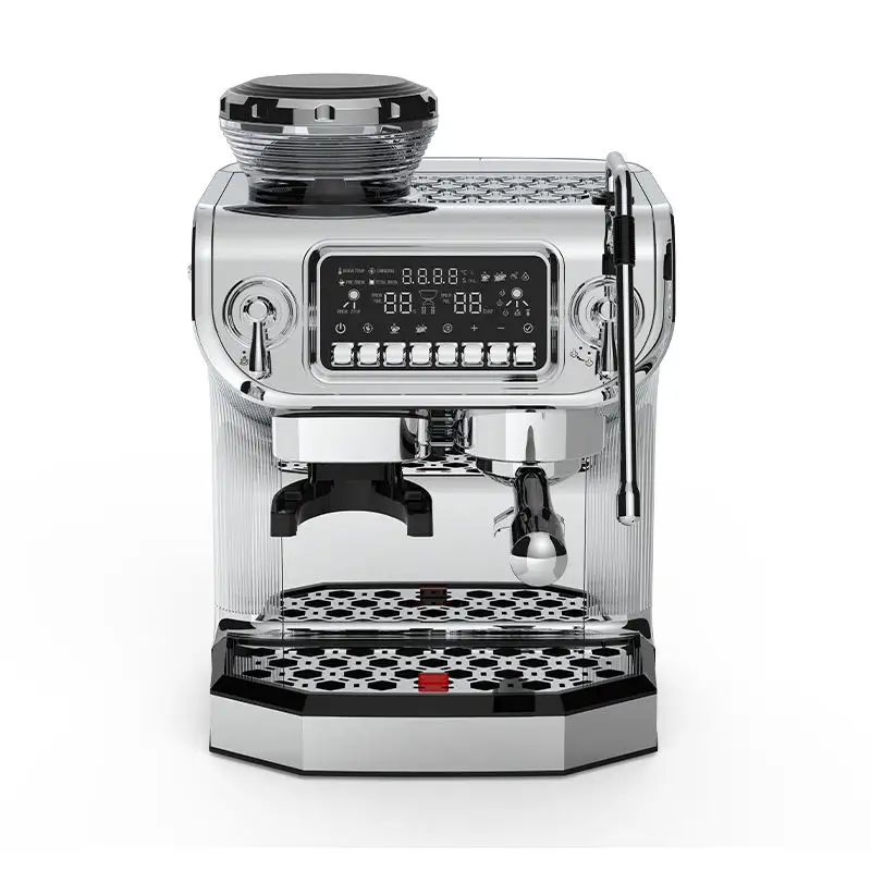 Professional Espresso Machine with Grinder Home Office Espresso Coffee Maker 58mm Hander