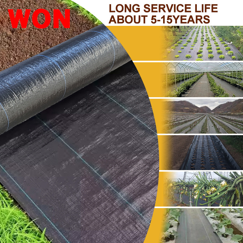 Commercial Grade Anti-Weed Grass Mat Control Weed Mat Landscape Fabric Ground Cover WeedMat Outdoor Service Life For 3-8Years